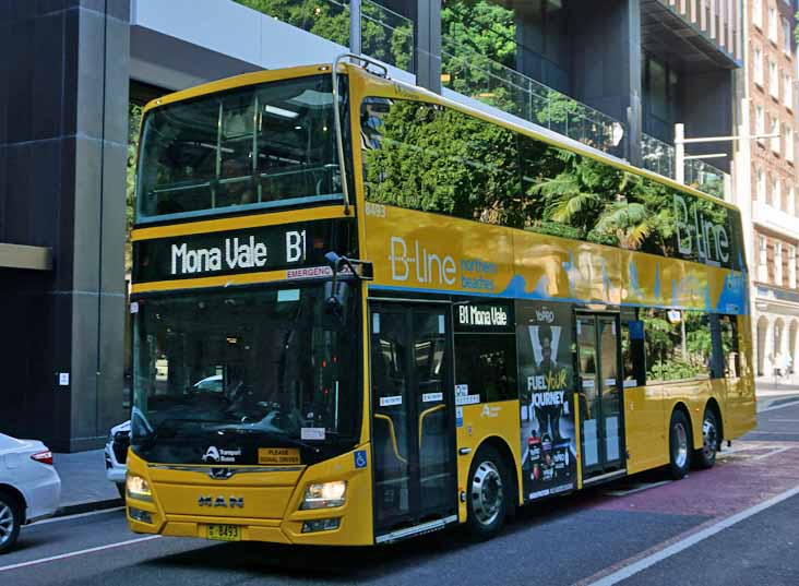 Keolis Downer B-line MAN ND323F Gemilang 8493